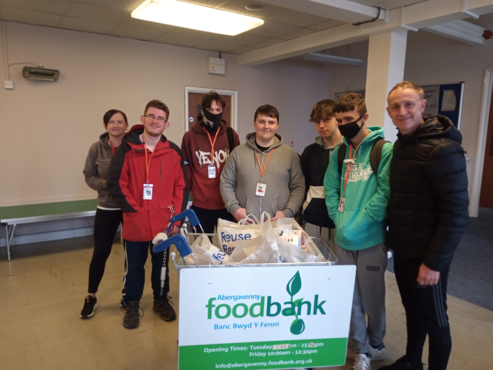 Thank you to Coleg Gwent, Independent Living Section | Abergavenny Foodbank